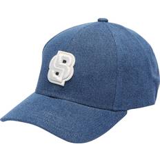 Denim/Jeanstyg Accessoarer BOSS Blue-Denim Cap with Double B Monogram