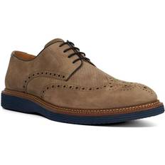 Grey Oxford Dune London Benidictus Brogues - Brown