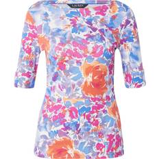 Lauren Ralph Lauren Dam T-shirts Lauren Ralph Lauren Judy Mid Sleeve T-Shirt - White Multi