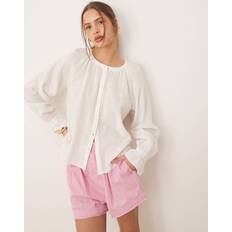Aware Vmpernilla LS Oneck Top Dam Toppar - Snow White