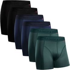 Danish Endurance Sports Boxer Shorts 6-pack - Black/Blue/Green
