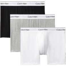 Calvin Klein Boxer Brief 3-Pack - Grey Heather/White/Black Male