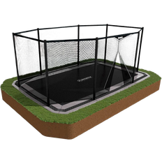 North Trampoline Trampoliner North Trampoline In Ground Trampoline Rectangular 520x370 + Safety Net + Cover