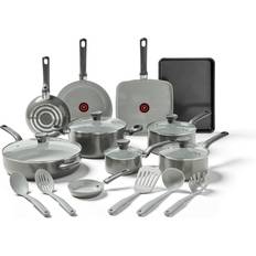 T-fal T-fal Easy Care Ceramic of 20 Cookware Set with lid 20 Parts