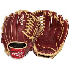 Rawlings Guanto da baseball Serie Sandlot S11175MTS in pelle per adulti rosso multi-colore nero