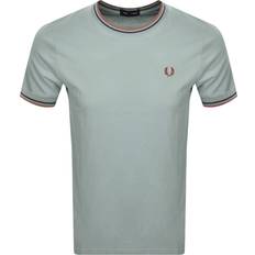 Fred Perry Brown T-shirts Fred Perry Twin Tipped T-Shirt - Ice Blue