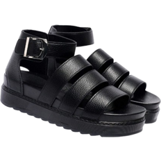 Microfiber Slippers & Sandals Shein New Womens Sandals Buckle Casual Beach Shoes Thick Soles Flat Open Toe Travel Sandals