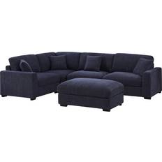 Latitude Run Eugenija Modular Sectional 36.22 H x 124.41 W x 86.61 D in Blue Sofa 124.4" 5pcs 5 Seater
