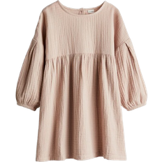 H&M Cotton Muslin Dress - Beige (1231057006)