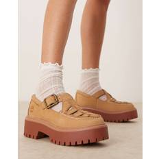 Timberland Højhælede sko Timberland Mary Jane Sko i Nubuck - Beige