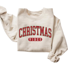 Shein Vintage Christmas Vibe Sweatshirt Womens Christmas Sweatshirt Holiday Sweater Cute Christmas Sweatshirt Christmas Gift Winter Shirt