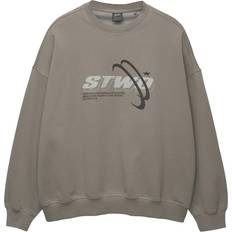 Pull&Bear STWD - Lysegrå Sweatshirt
