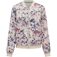 Shein Womens Floral Print ZipUp Jacket