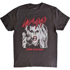Lady Gaga Born This Way Photo T Shirt - Grey