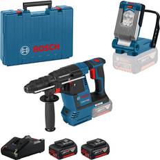 Bore- & Skruemaskiner Bosch Bosch Professional 061191000H Akku Bohrhammer GBH 18V-26 F, Blue, Im Koffer