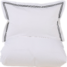 Milano Percale Sengesett 140x220 cm Hvit Dynetrekk Hvit (220x140cm)