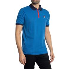 Vintage Classic Striped Polo Shirt - Blue