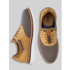 Braydon Knit Saddle Oxfords Tan