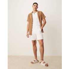 ASOS DESIGN Skinny Mid Length Chino Shorts - White