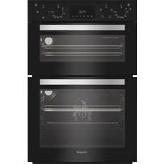 Ovens Hotpoint DIH 10D B Built In Electric Double Oven Black, Stainless Steel