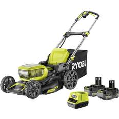 Ryobi Sladdlös ONE+ RY18LMX46A-250 18 V 2 x 5,0 Ah 46 cm 55 l Batteridriven gräsklippare