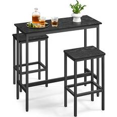 Footrest Dining Sets Vasagle Chairs Set of 2 39.4 x 15.7 x 35.4 Inches Dining Set 15.7x39.4" 3pcs