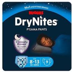 Huggies Diapers Huggies DryNites Bedwetting Pyjama Nappy Pants 30-48 kg 9 pants
