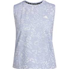 Recycled Materials Tank Tops adidas Own The Run AOP Tank Top - Dash Grey/Violet Tone
