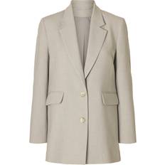 Blazers Selected Relaxed Fit Blazer - Greige