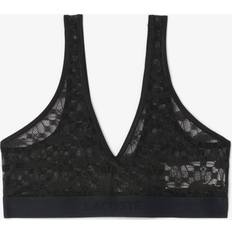 Lacoste Women Clothing Lacoste Logo Lace Bralette - Black