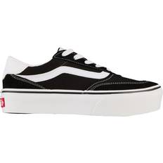 Vans Women's Brooklyn LS Platform Sneaker - Black/White