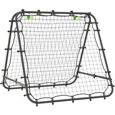 Football Training Equipment Homcom Rebounder Net Football Target Goal with Adjustable Angles Black
