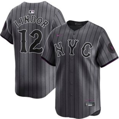 Nike Francisco Lindor Gray New York Mets City Connect Limited Jersey