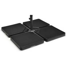 Costway 4 Pcs Garden Parasol Stand Base Sand Water Filled Banana Umbrella Weights 13L