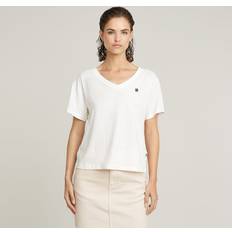 G-Star Dame T-shirts G-Star Open V-Neck Relaxed Top - White