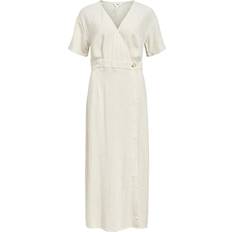 Object Objsanne S/S Re Ankle Dress - Kräm