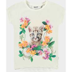 Blomstrede - Piger Overdele Molo Bluser & T-shirts Ragnhilde - Creme/Siv/Lilla/Orange