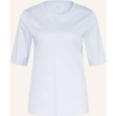 Dame Pyjamasser Calida Favourites Sleep Cotton Shirt Short-Sleeve - Lightblue
