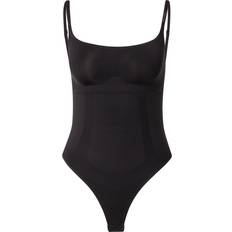 Elastan/Lycra/Spandex Bodystockings Calvin Klein Shapewear Thong Bodysuit - Black
