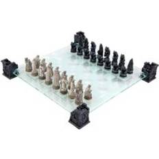 Vampire & Werewolf Glass Chess Set Multi