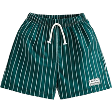 Stripes Trousers Children's Clothing Shein pc Young Boy Casual Simple Sporty Vacation Striped And Printed Shorts Suitable For Daily Wear Travel Playgrounds And Summer Seasons