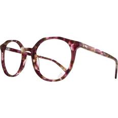 Purple Havana Round Acetate Eyeglasses X-Large