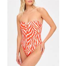 Orange Swimsuits KBX KBX Swim Print Essential Swimsuit - Orange