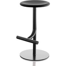 Tibu Hocker Stahl Schwarz PU Schwarz 1764 C
