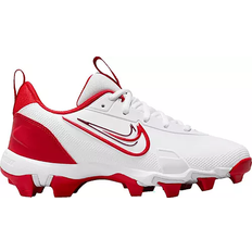 Boys Baseball Shoes Children's Shoes Nike Force Trout 9 Keystone Baseball Cleats - White/Red