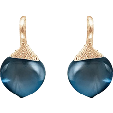 Ole Lynggaard Dew Drops Earrings - Gold/Topaz