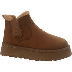 Shein Khaki Thick Soled Winter Snow Boots Women Casual Ankle Boots With Plush Lining AntiSlip Outsole Plus