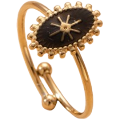 Shein 1pc Fashionable Baroque Style Irregular Hammered Decoration Stainless Steel Ring With Free Adjustment, Suitable For Women'S Daily Wear, Gift