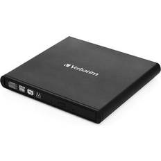 Verbatim Extern Optiska enheter Verbatim Externer Slimline CD/DVD-Brenner Optisches Laufwerk Schwarz