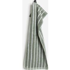 H&M Stripet 30x50 - Grønn Gjestehåndkle Grønn (50x30cm)